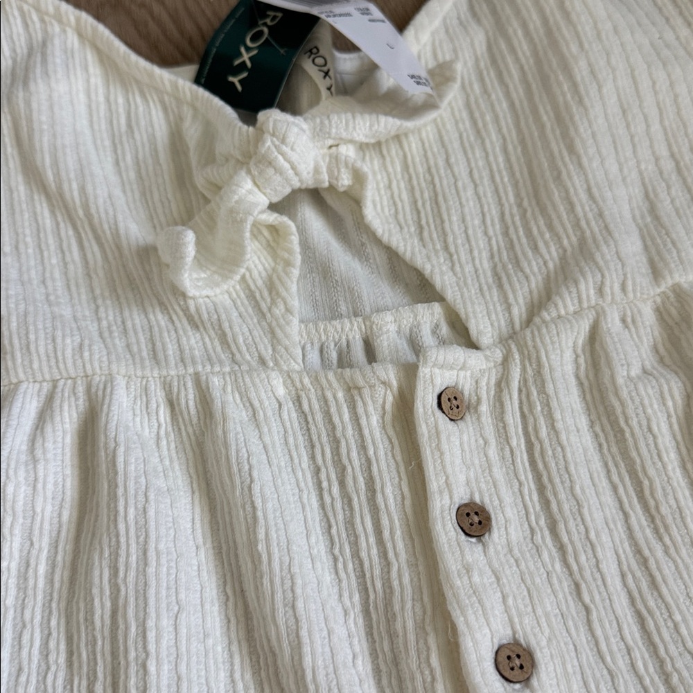 Roxy Cream Knit Romper - Picture 3 of 5